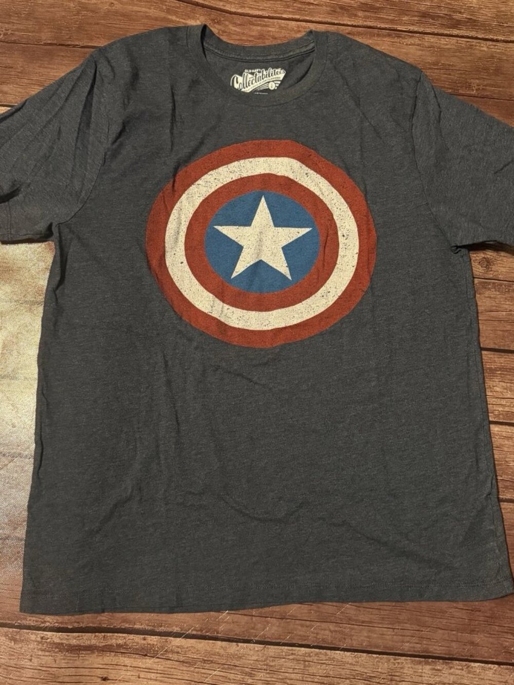 Old Navy Collectabilitees Captain America T Shirt Mens Large Short Sleeve